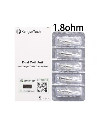 KangerTech Dual Coil(1.2ohm/1.5ohm/1.8ohm) 1.8ohm:0 0