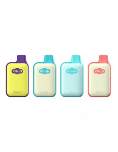 PHUN Box Disposable Vape 6000 Puffs Menthol 1pcs:0 US