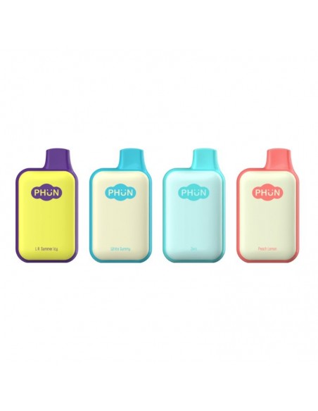 PHUN Box Disposable Vape 6000 Puffs Menthol 1pcs:0 US