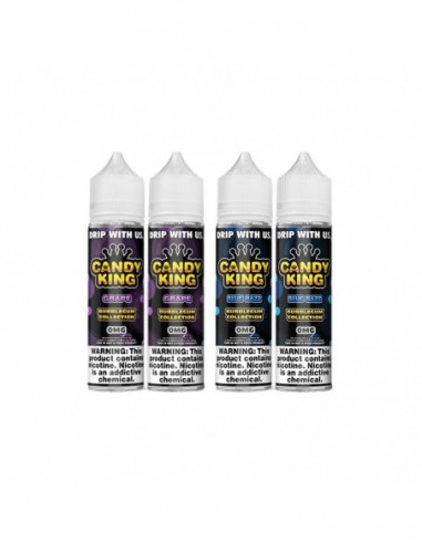 Candy King E-Liquid 60mL Twin Pack Blue Razz 0mg 1pcs:0 US