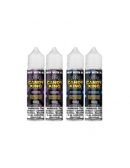 Candy King E-Liquid 60mL Twin Pack Blue Razz 0mg 1pcs:0 US