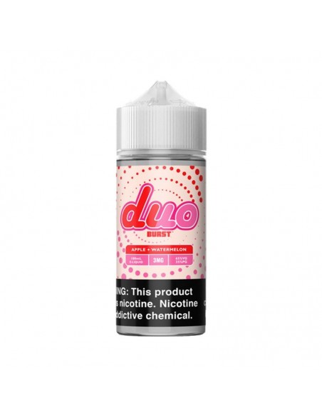 Duo E-Liquid 100mL Apple + Watermelon 0mg 1pcs:0 US