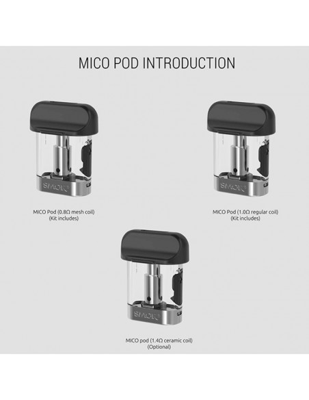 SMOK MICO Pod Starter Kit 700mAh With Ceramic/Mesh Coil Option 11