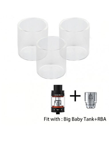 Smok  Replacement Pyrex Glass 5ml for big baby tank rba 0