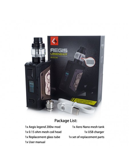 GeekVape Aegis Legend 200W TC Kit & Aero Mesh Tank 1