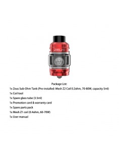 Geekvape Zeus Sub Ohm Tank