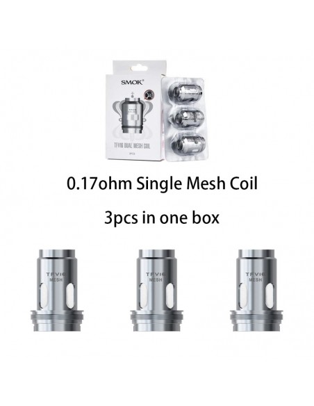 SMOK TFV16 Mesh Coils 0.17ohm Single Mesh Coil 3pcs:0 US
