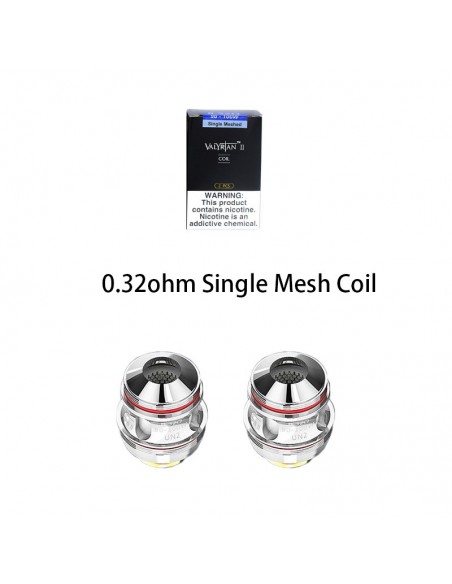 UWELL Valyrian 2 Coils 0.32ohm Single Mesh Coil 2pcs:0 US