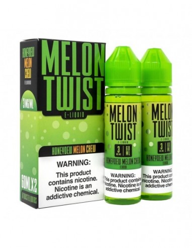 Melon Twist Vape Juice - Honeydew Chew 0mg 60ml*2pcs:0 US