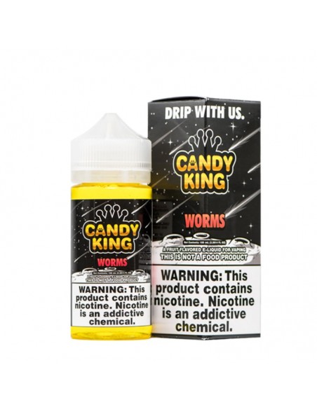Worms - Candy King Vape Juice 0mg 100ml:0 US