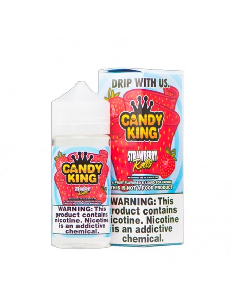 Strawberry Rolls - Candy King Vape Juice 0mg 100ml:0 US