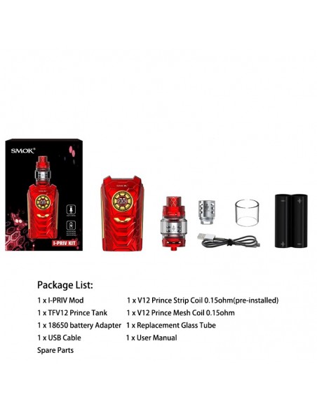 SMOK I-PRIV Kit With TFV12 Prince Tank 1