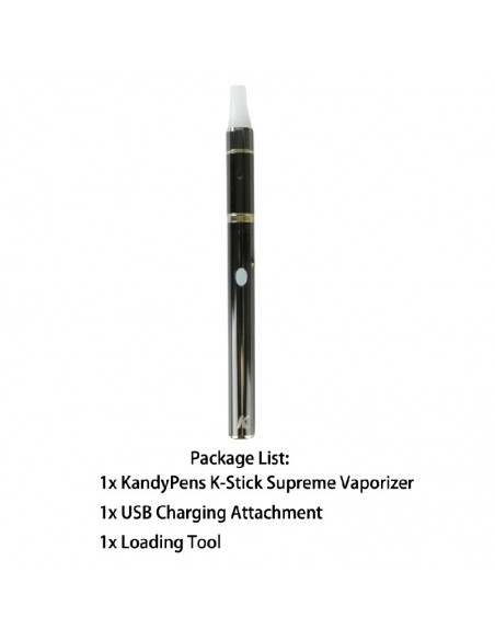 KandyPens K-stick Supreme Vaporizer Pen For Wax/Dabs K-stick Supreme Gun Metal Full Kit 1pcs:0 US
