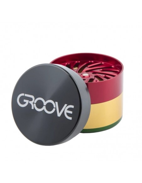 Aerospaced Groove 4 Piece Grinder Rasta 2.5"(63mm) 1pcs:0 US