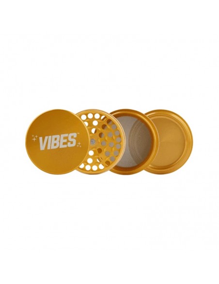 Vibes 4 Piece Grinder Gold 2.5"(63mm) 1pcs:0 US