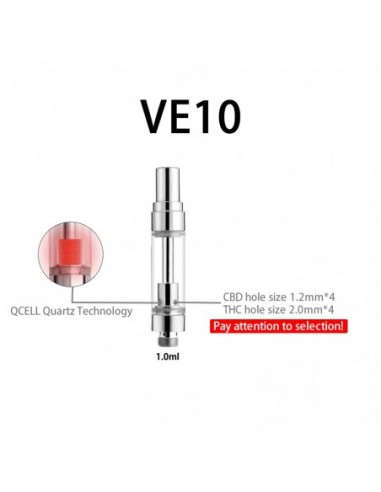 Airistech C-CELL VE10 Cartridges VE10 1.0ml for CBD 1pcs:0 US