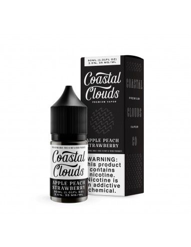 Coastal Clouds Salt E-Liquid 30ml Collection Apple Peach Strawberry 35mg 1pcs:0 US