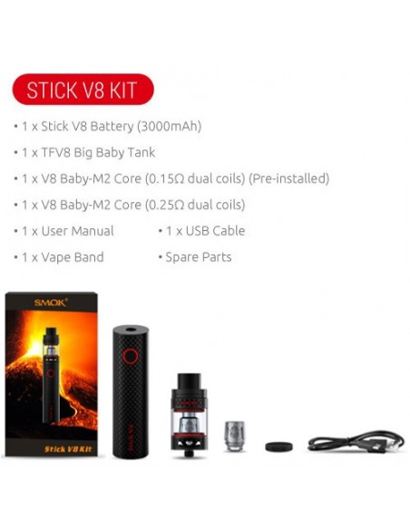 SMOK Stick V8 Starter Kit - 5ml & 3000mah 1