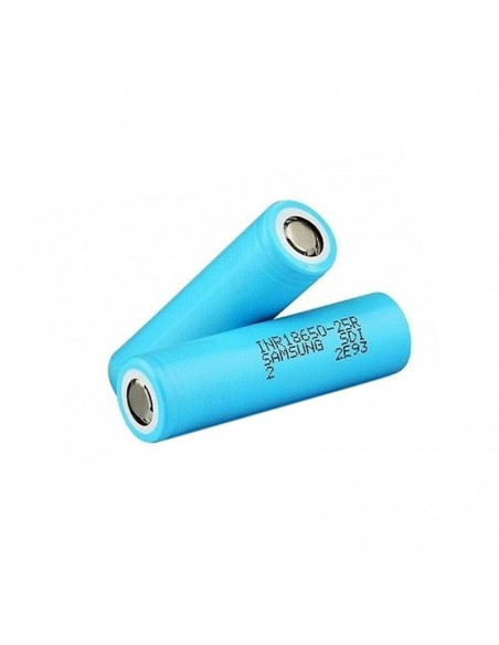 Samsung INR18650-25R Battery 2500mAh 20A 2pcs Blue 2pcs:0 US