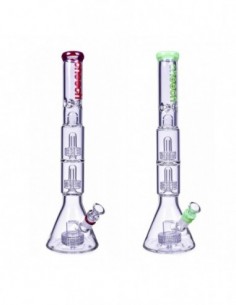 Cheech Triple Matrix Perc Beaker Bong 19 Inches 0