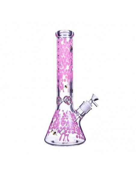 The Apiary Honeycomb Beaker Bong 14 Inches 0