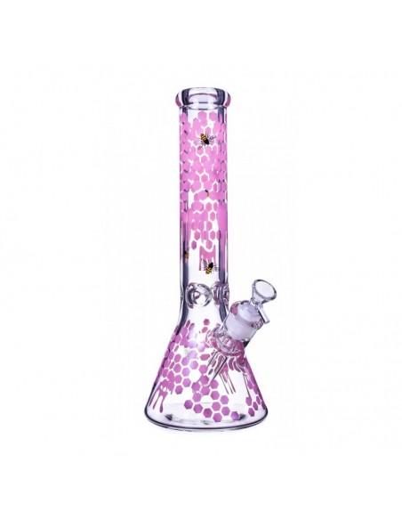 The Apiary Honeycomb Beaker Bong 14 Inches 1