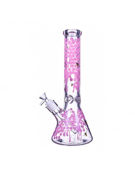 The Apiary Honeycomb Beaker Bong 14 Inches 3