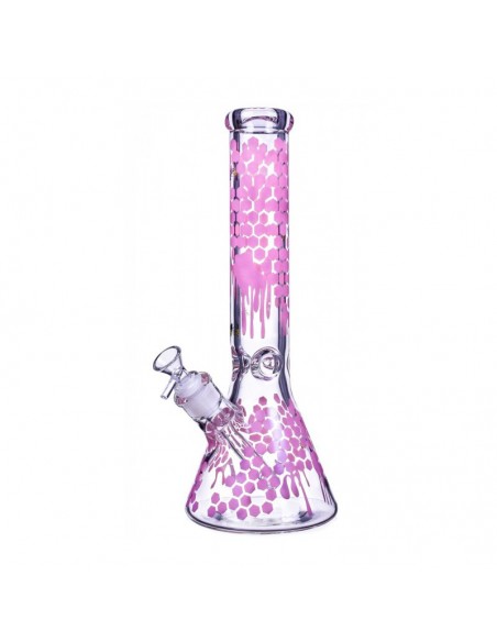 The Apiary Honeycomb Beaker Bong 14 Inches 4