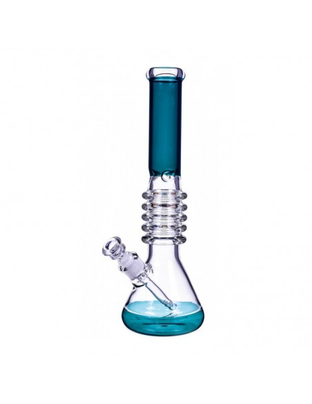 The Secret Rings Ribbed Beaker Bong 16 Inches 2