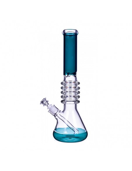 The Secret Rings Ribbed Beaker Bong 16 Inches 3