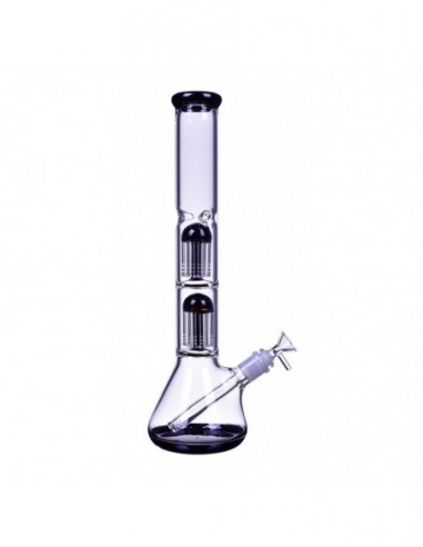 Double Tree Perc 16 Arm Bong With Down Stem And Matching Bowl 17 Inches Black 1pcs:0 US