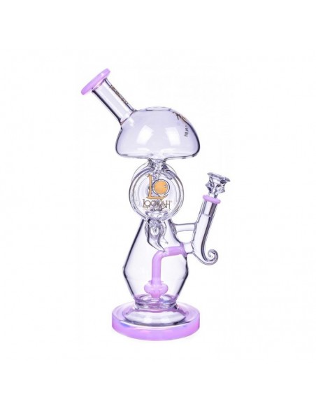Lookah The Smokescope Platinum Coil To Showerhead Perc Coil Recycler 13 Inches American Pink 1pcs:0 US