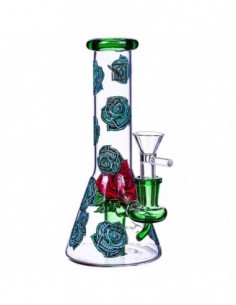 Erick Khan Rose Beaker Bong 8 Inches 0 2