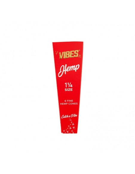 Vibes Cones Collections King Size Hemp(Red) 18pcs:0 US