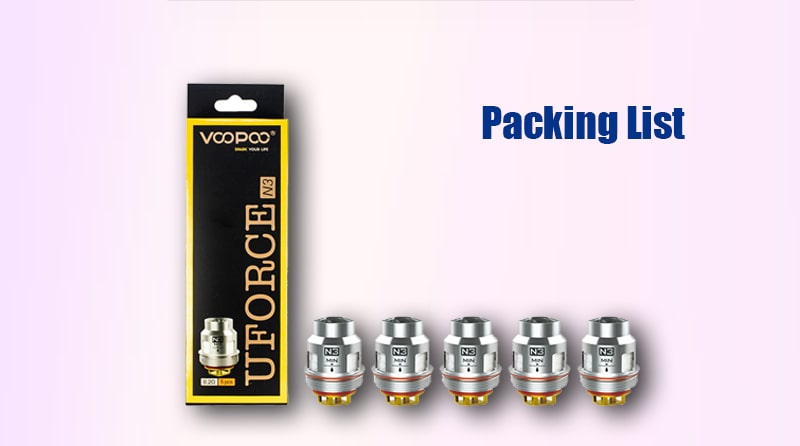 VOOPOO UFORCE Replacement Coils Package Includes