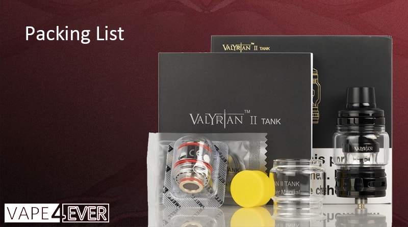 Uwell Valyrian II Package includes