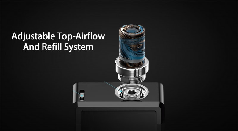 The adjustable top airflow refill system