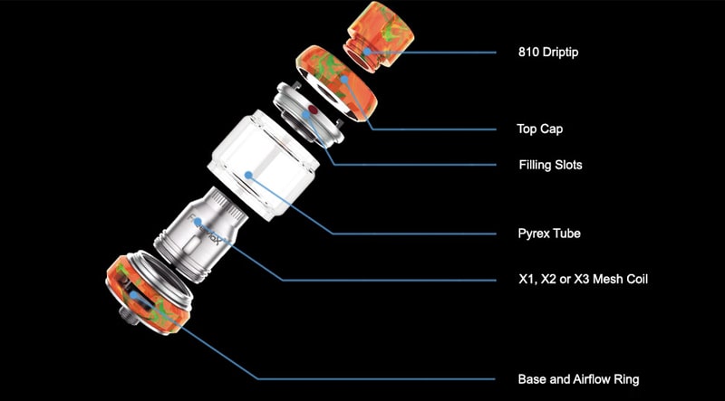 Freemax Mesh Pro Sub-Ohm Tank Features