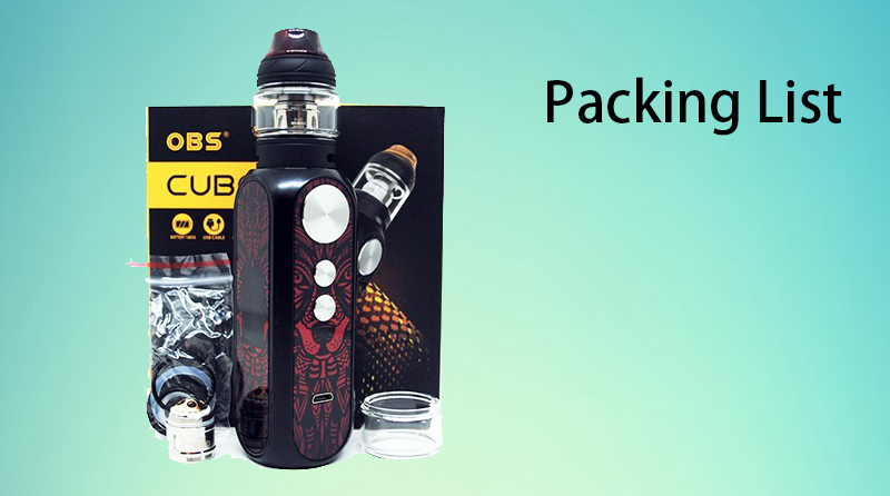 OBS Cube X Kit Package Includes