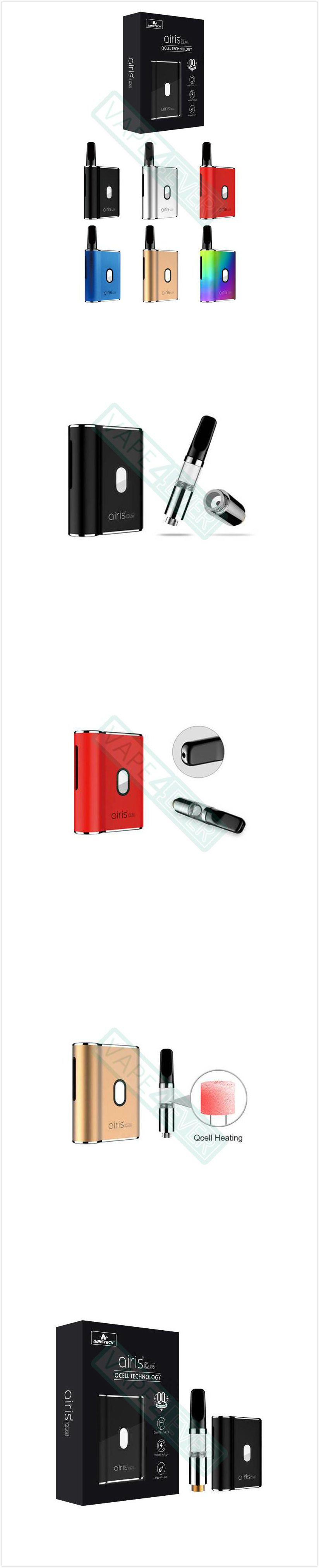 Airistech Airis Qute Dry Herb Vaporizer Kit 450mAh VV Starter Kit Instruction