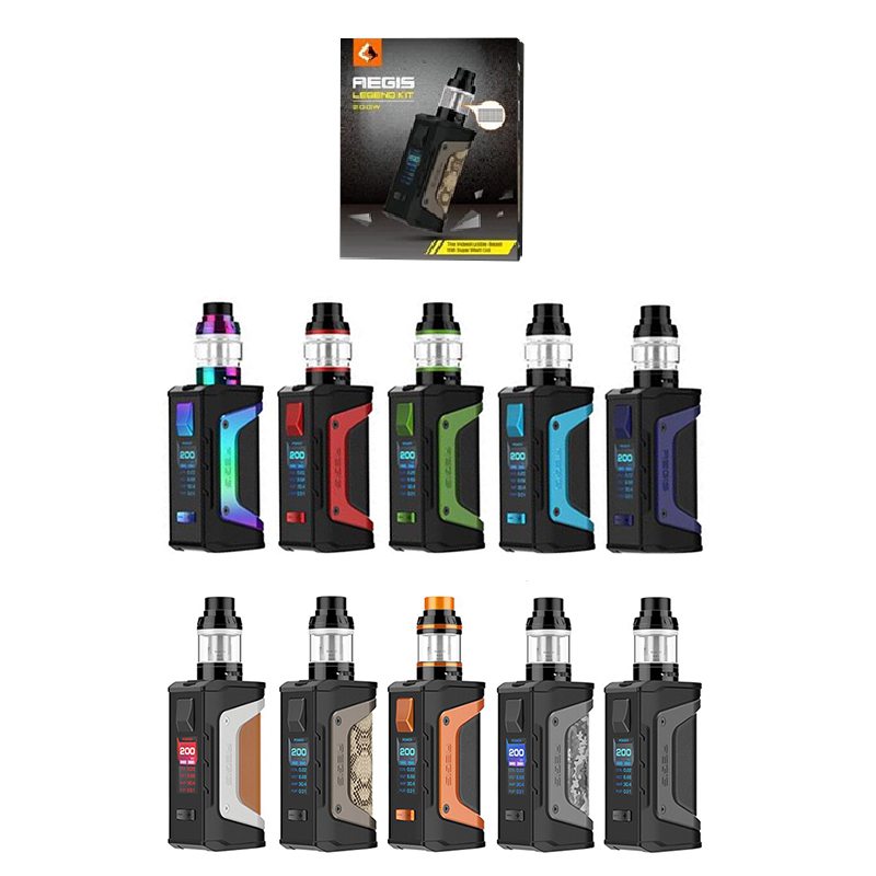 GeekVape Aegis Legend 200W TC Kit & Aero Mesh Tank 0