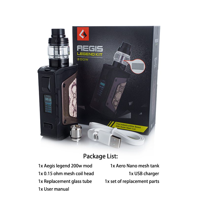 GeekVape Aegis Legend 200W TC Kit & Aero Mesh Tank 1