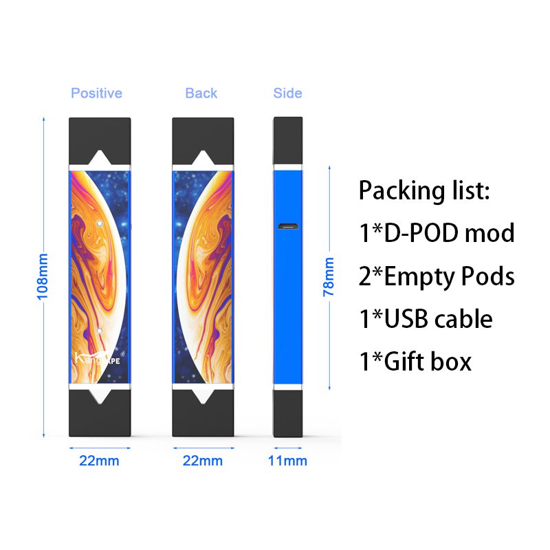 Kangvape D-pod V2 Kit 400mAh V/V Battery 1