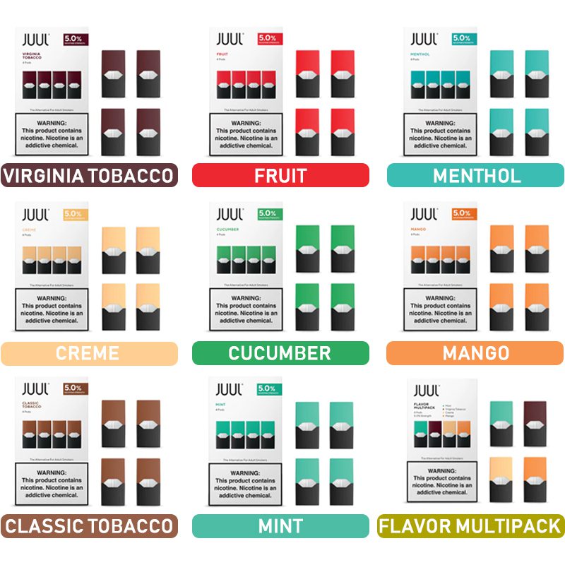 JUUL Pod Flavors 1