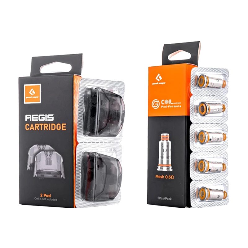 GeekVape Aegis Replacement Pods & G Pod Coil 0