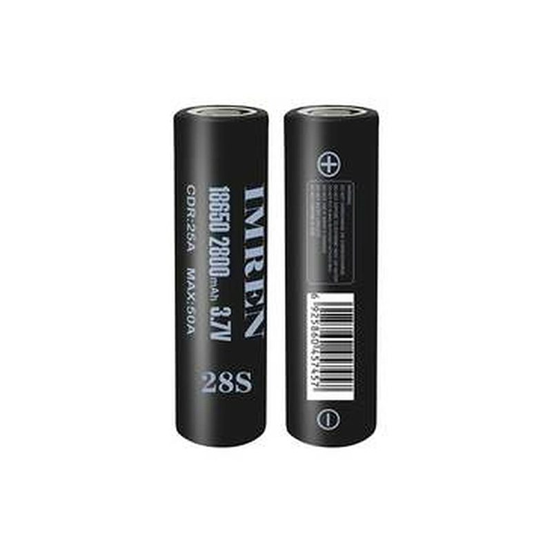 Imren 18650 Battery 2800mAh 50A 2pcs 0