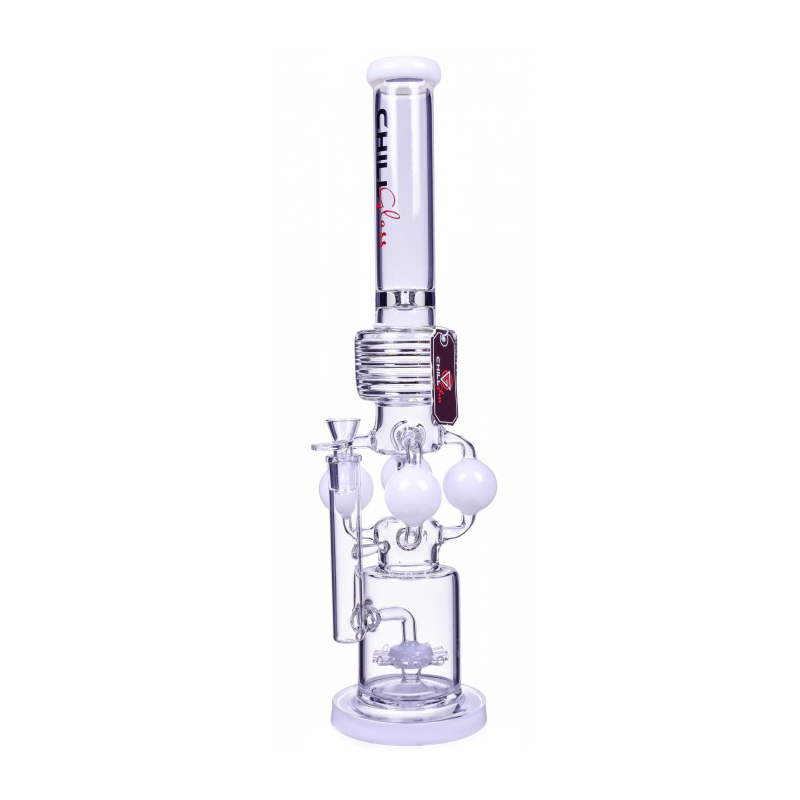 Chill Glass The Eris Quad Ball Chamber Sprinkler Perc Bong 21 Inches 0