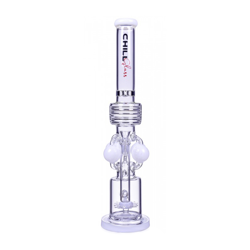 Chill Glass The Eris Quad Ball Chamber Sprinkler Perc Bong 21 Inches 2