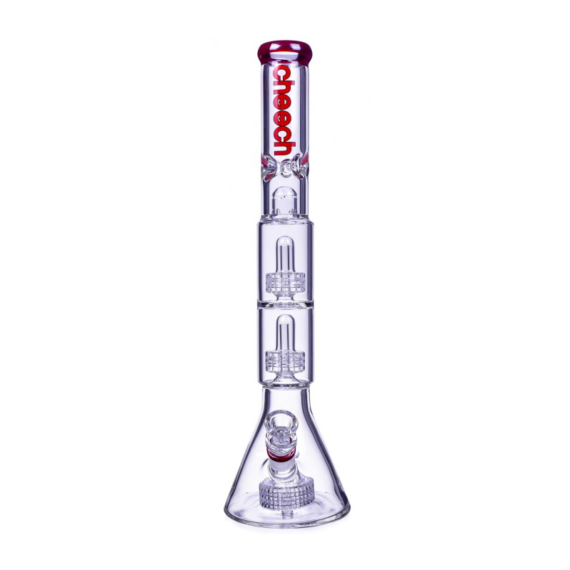 Cheech Triple Matrix Perc Beaker Bong 19 Inches 2