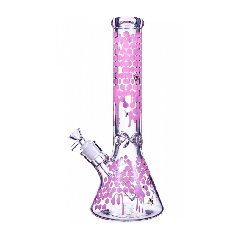 The Apiary Honeycomb Beaker Bong 14 Inches 3